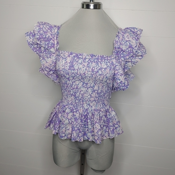 LOVE the Label smocked top size L - Picture 3 of 15